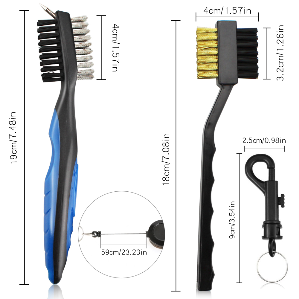 2Pcs/Set Golf Club Brush Golf  - đánh giá và giá Golf Equipment Rental